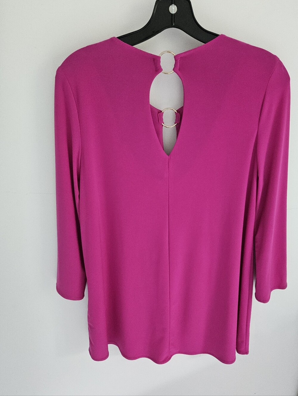 Joseph Ribkoff Top Ring Accent Vibrant Raspberry Pink NWT - Picture 3 of 5